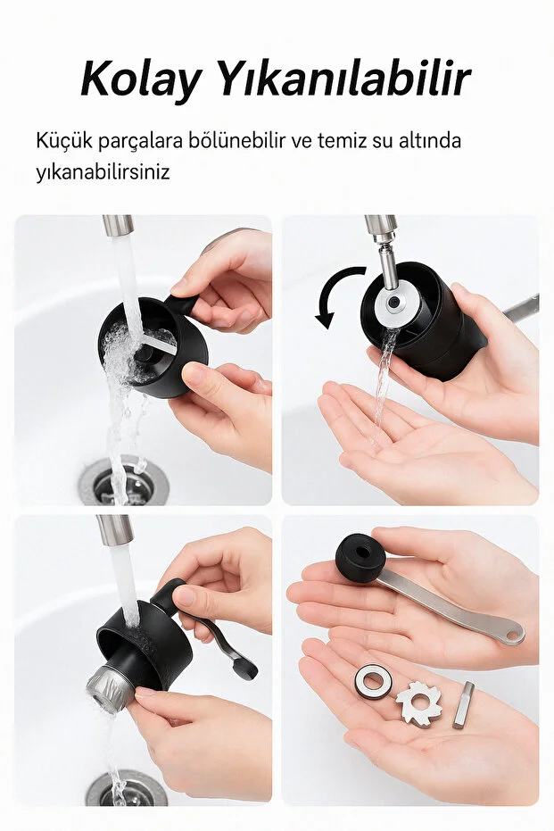 Coffe Grinder Seramik Cam Kahve Öğütücü